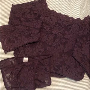 Vintage Y2K Victoria’s Secret Lacey Sleep Set